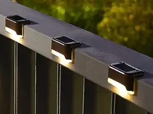 SOLPEX 태양광 데크 조명 (야외) 16개입, 태양광 계단등 방수 LED 태양광 조명 (야외 계단, 계단, 펜스, 마당, 파티오, 통로용) (웜화이트)